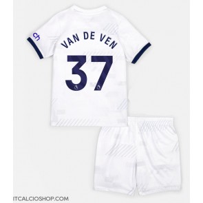 Tottenham Hotspur Micky van de Ven #37 Prima Maglia Bambino 2023-24 Manica Corta (+ Pantaloni corti)